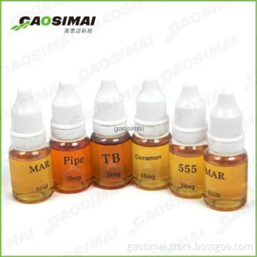 electronic cigarette flavor e-liquid of 10ml/30ml/50ml pre bottle